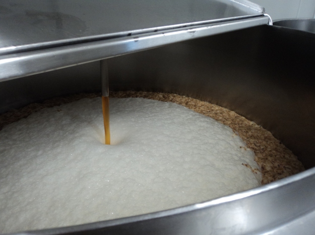 ...back to the tour: here’s a look at recirculation in the fermentation room. Keeps the yeast working nicely.